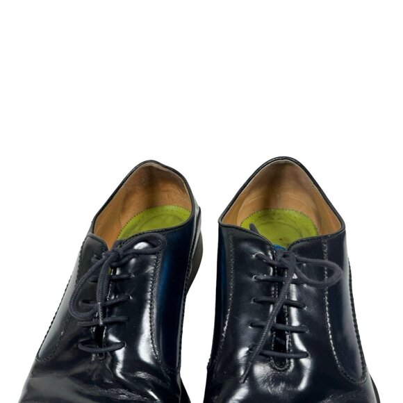 OLIVER SWEENEY Black Blue Sissa Oxford Shoe Men’s Size UK 9 US 10 Made‎ in ITALY - Picture 4 of 16